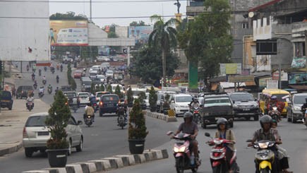 Salah satu sudut jalan di Kota Jambi